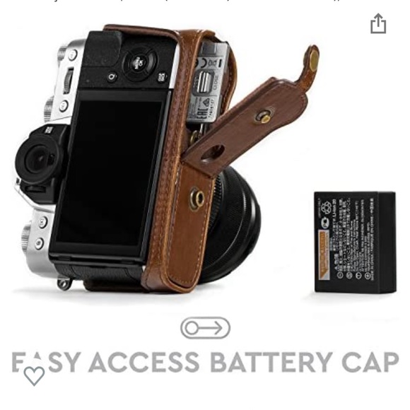 MegaGear Ever Ready Leather Camera Case and Strap Compatible with Fujifilm - Picture 4 of 8